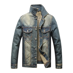 Veste en jean stylée pour hommes, tenue décontractée OEM, vente en gros de veste en jean en coton de haute qualité pour hommes, veste en jean personnalisée pour hommes à vendre - Product Image 1