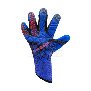 Professional Leather Goalkeeper Gloves Full <b>Finger</b> Breathable Waterproof Adjustable Wrist <b>Strap</b> Unisex - Product Image 2