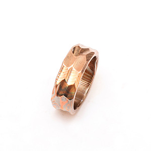Bague Jexmoo en Mokume Gane faite à la main, personnalisable avec boîte à bague, cadeau idéal pour papa, mari, petit ami, personnalisation OEM prise en charge - Product Image 3