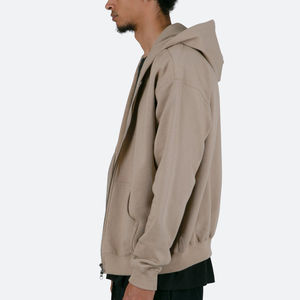 Sweats à capuche zippés pour hommes personnalisés, 100% coton, col à capuche, coupe ample, style baggy, streetwear, service OEM - Product Image 2