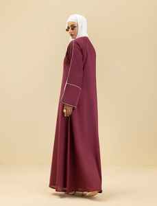 ชุดอาบายะห์อิสลามทรงหลวมแบบเรียบง่าย ดีไซน์หรูหรา ผ้าเนื้อนุ่มพลิ้วไหว ปกปิดมิดชิด เหมาะสำหรับใส่ในชีวิตประจำวันและงานพิธีการ - Product Image 6