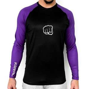 Protège-éruption de compression unisexe pour hommes, vêtements de sport à manches longues et coupe serrée, superbe qualité, impression par sublimation en gros, MMA Spandex - Product Image 2