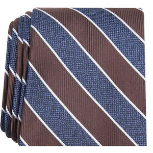 Cravatta Classica da Uomo a Righe Grigie, Stile Business di Lusso, Stampa Jacquard, Logo Personalizzato, in Poliestere, Taglia Regolare, Confezione Regalo - Product Image 2