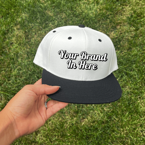 <b>Flat</b> Bill Cotton Fabric Sports Golf Custom <b>Hat</b> Snapback <b>Caps</b> With Custom Logo Embroidered 6 Panel 5 Panel <b>Hat</b> And <b>Caps</b> Set - Product Image 5