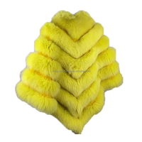 Blouson Bomber d'Hiver Grande Taille Femme OEM le Plus Vendu, avec Col en Fourrure de Renard Jaune, Chauffant, Respirant, Écologique, Coupe-Vent, Uni