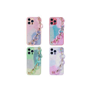 Coque de protection de luxe JoieCreatif pour iPhone 12 Pro Max, motif pailleté, en silicone TPU souple avec dragonne et support intégré - Product Image 2