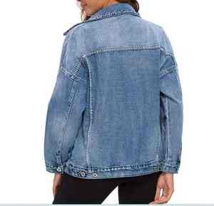 2024 Best Price OEM Women Custom Design Color Denim 100% Cotton <b>Jean</b> Jackets for Women from Pakistan Good Quality Direct factory - Product Image 5