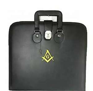 Scottish Riteoriginal cuero masónico Regalia delantal estuche rígido maletín Mm o Wm masónico alta calidad delantal maletín - Product Image 1
