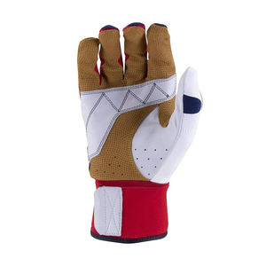 Gants de frappe de baseball et de softball en cuir véritable pour adultes, avec design personnalisé - Product Image 4