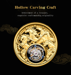 Montre mécanique automatique Tourbillon 7007 au design classique, montre de luxe pour homme, fabricant certifié - Product Image 4