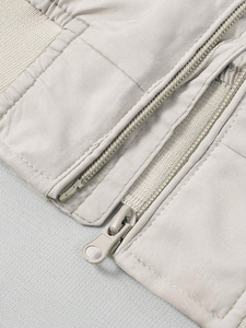 Blouson bombardier matelassé de haute qualité personnalisé avec votre propre logo Blouson aviateur décontracté à col côtelé et coupe-vent léger pour hommes - Product Image 3