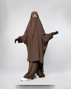 Wholesale Factory Online Purchase Modest New Trending for Jilbab Solid Pattern Islamic <b>Dress</b> Overhead Design Export Quality for - Product Image 2