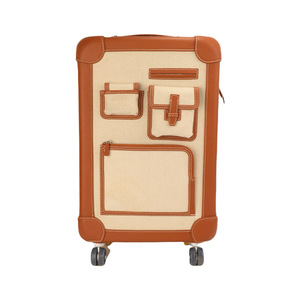 Practical Hot Sale High Elastic Universal Wheel Fashion Dust Protection <b>Trolley</b> Case Luggage <b>Trolley</b> Case with Grey Pocket - Product Image 6