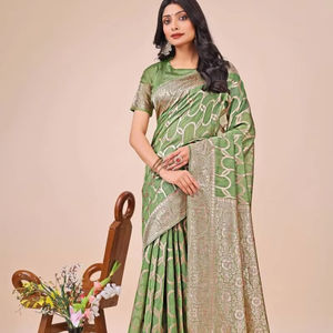 Auténtico moderno Lino Algodón Saree Colección Diseños tejidos a mano Aspecto natural Invierno Secado rápido Protección solar Fiestas al por mayor - Product Image 1