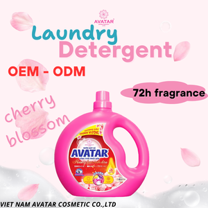 Detergente líquido perfumado de flor de cerezo, solución de lavado de ropa potente y eficiente envasada en botella - Product Image 2