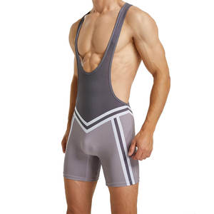 Singlet de Lucha Libre Personalizado al por Mayor para Hombre, Nuevo Diseño de Spandex, Uniforme Deportivo de Entrenamiento, Tejido de Punto, Alta Elasticidad y Rendimiento - Product Image 4