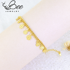 Chaînes de cheville tendance plaquées or 21 carats, élégantes et vintage, pour femmes, idéales pour mariages et occasions spéciales - Product Image 2