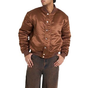 Veste en satin vente en gros veste en satin de soie vierge Matériau de haute qualité Vestes en satin pour hommes personnalisées - Product Image 1