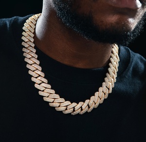 โซ่เงินสเตอริงแบบปรับแต่งได้ใส่ได้ทั้งชายและหญิงประดับเพชรชุบทอง14k เครื่องประดับร่างกายฮิปฮอปปาร์ตี้ของขวัญแต่งงาน - Product Image 3