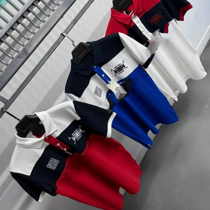 T-shirt en coton uni pour homme, manches courtes, col en V, décontracté, respirant, écologique, OEM ODM, logo personnalisé, étiquette privée, tissé - Product Image 1