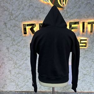 Logo personnalisé de marque privée imprimé numérique 100% coton hiver sweat à capuche zippé fabriqué en usine pas cher prix sweats à capuche unisexe - Product Image 5