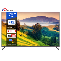 Prix d'usine normal tv logo personnalisé OEM 4K android télévision smart tv 32 40 43 50 55 65 75 85 pouces led tv