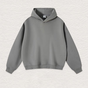 Sweat-shirts à capuche pour hommes en polyester/coton, coupe classique, impression de logo personnalisée, polaire épaisse et lourde, motif uni, à capuche, hiver - Product Image 4