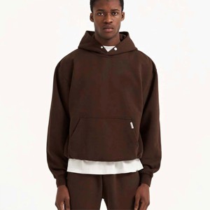 100% sweat à capuche épais en coton de qualité supérieure pour hommes pull d'hiver bas quantité minimale de commande OEM vente en gros sweat-shirt de marque - Product Image 3