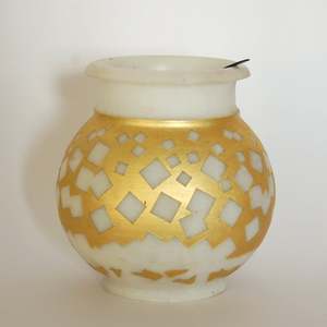 Fer Degchi Doop Stand & Photophore Bougeoir pour la Décoration Intérieure Filet Style Or indien rustique bougie Support En Acier Inoxydable - Product Image 6