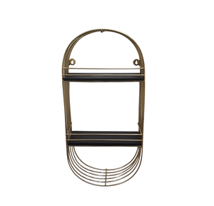 Support mural en fer au design élégant Support mural décoratif de luxe Utilisation de finition en laiton pour la décoration de maison et d'hôtel faite à la main - Product Image 1