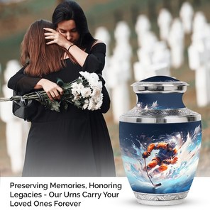 Urnas de hockey sobre hielo para cenizas humanas, cremación para cenizas de adultos, urnas conmemorativas personalizadas para funerales, deportes - Product Image 6