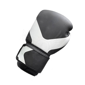 Guantes de boxeo de cuero y cuero PU de 8oz hechos en fábrica para Fitness MMA y entrenamiento Guantes cómodos de tamaño adulto para uso - Product Image 5