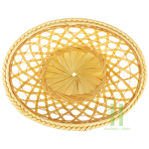 Cesta de almacenamiento tejida de bambú natural con forma rectangular para cocina, comedor y sala de estar, embalaje OEM para uso de alimentos de Vietnam - Product Image 3
