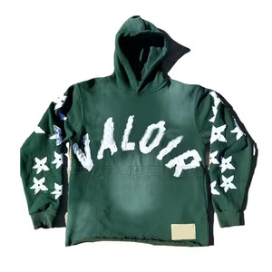 Prix bas meilleure vente en détresse broderie Hoodies sur mesure en détresse broderie Hoodies - Product Image 1