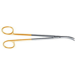 Tijeras para Vesícula Biliar TC Thorek-Feldman, Curvas y Planas, de Acero Inoxidable, Mango Dorado, para Colecistectomía Quirúrgica, ENT, JIMED SURGICAL CE - Product Image 5