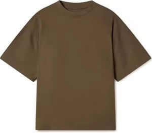 Camiseta Personalizable para Hombre, 100% Algodón, Talla Grande, 220g, Transpirable, Estilo Vintage, Streetwear, Hip Hop, Serigrafía - Product Image 4