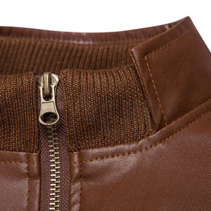 Chaqueta de invierno para hombre, nueva chaqueta de cuero para hombre 2023, venta al por mayor, diseño de moda, chaqueta de cuero genuino para hombre, chaqueta de invierno - Product Image 3