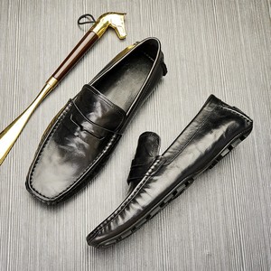 Chaussures de travail en cuir de vache durable avec doublure anti-odeur et absorption des chocs, chaussures décontractées pour hommes, chaussures de tous les jours - Product Image 5