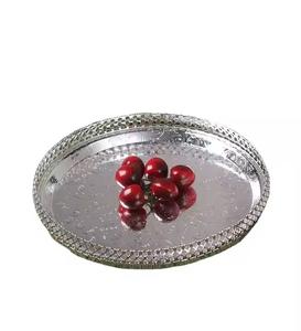 Plat rond en aluminium coulé le moins cher et le plus bas avec poignée Floral conçu par le moulage meilleur pour le client - Product Image 5