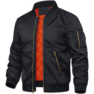 Blousons Bomber Unisexe à Col Montant Épais, Couleur Unie, Respirants, pour l'Hiver – Meilleur Design, Vente en Gros, Service OEM Disponible - Product Image 1