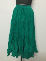 Jupe tribale unie de 25 yards en coton, style bohème, pour festival américain, costume de danse du ventre, pour scène, faite à la main, écologique, respirante, grande taille, été
