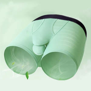 Caleçons tricotés personnalisés à imprimé sur la taille, avec poche séparée, soutien des testicules, ouverture frontale, taille basse, respirants, séchage rapide, en Spandex/Coton pour Hommes - Product Image 5