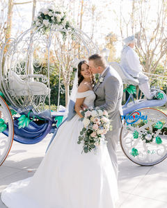 电动高品质金色边缘豪华公主灰姑娘马车婚礼南瓜马车 - Product Image 5