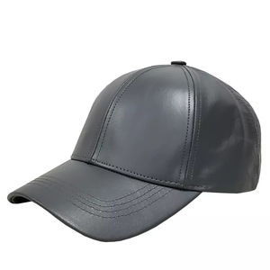 Casquette en cuir véritable pour homme, prix bas, hiver, extérieur, chaude, en cuir de vache, service OEM personnalisé, casquettes en cuir à vendre - Product Image 6