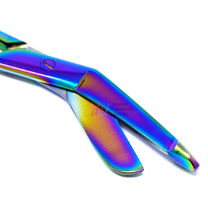 Ciseaux à bandage Lister en acier inoxydable Ciseaux d'infirmière incurvés Ciseaux de traumatologie de premiers soins | Outils chirurgicaux certifiés CE OEM - Product Image 4