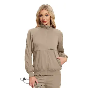 Conjunto de Uniforme Médico Elástico de Alta Calidad para Enfermería, Talla Grande, Unisex, con Detección de Agujas, para Uso Hospitalario - Product Image 2