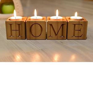 Luces de té de Navidad de madera únicas clásicas para el hogar, Hotel, restaurante, iluminación, vela perfumada, tarro para decoración de mesa - Product Image 2