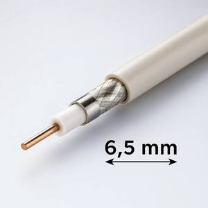 Cavo cavo coassiale TV Ø 6,5mm 75Ω classe B CCS 25 metri per impianto SAT - Product Image 3