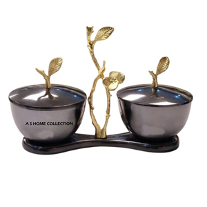 Juego de 2 Servidores de Frutos Secos de Diseño Único, la Mejor Calidad, Forma Personalizada, Servidor Japonés con Bandeja de Diseño - Product Image 1