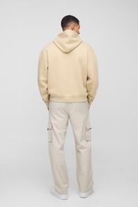 Streetwear avant Logo Patch broderie à capuche hiver vente chaude 2025 hommes coton lourd sweat à capuche à capuche - Product Image 4